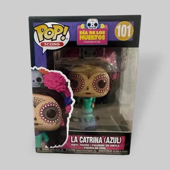 Funko POP! Icons Dia De Los Muertos La Catrina (Azul) Figure #101! - Picture 3 of 7